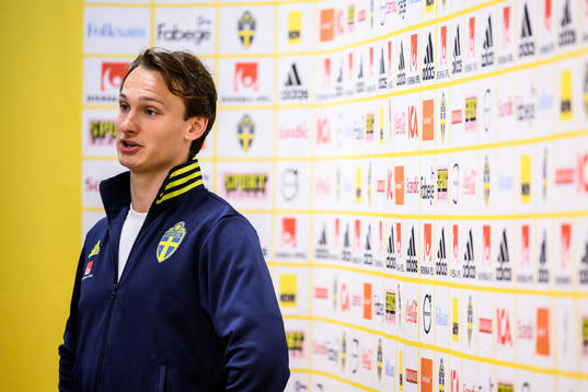 Hjalmar Ekdal of the Swedish national football team