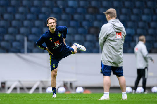 Hjalmar Ekdal of the Swedish national football team
