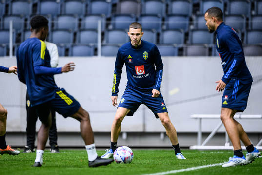 Branimir Hrgota of the Swedish national football team