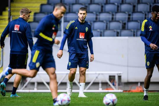 Edvin Kurtulus of the Swedish national football team