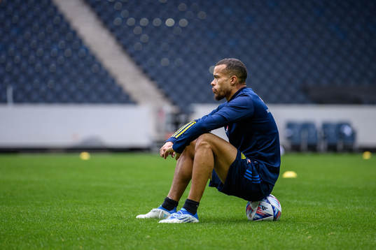 Robin Quaison of the Swedish national football team