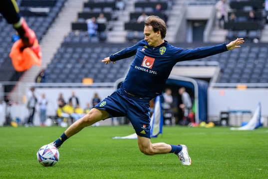 Hjalmar Ekdal of the Swedish national football team