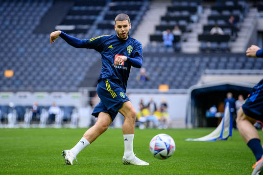 Edvin Kurtulus of the Swedish national football team