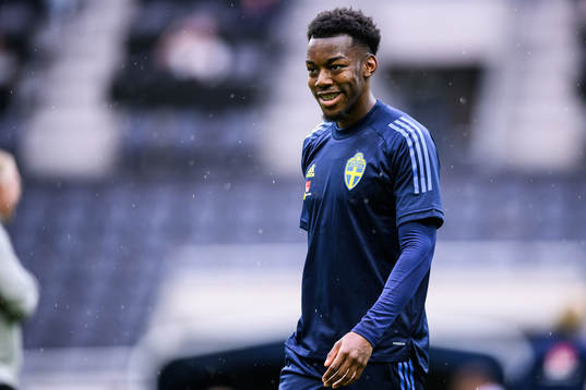 Anthony Elanga of the Swedish national football team