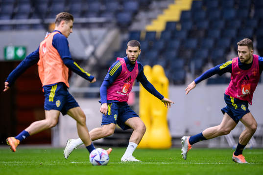 Edvin Kurtulus of the Swedish national football team
