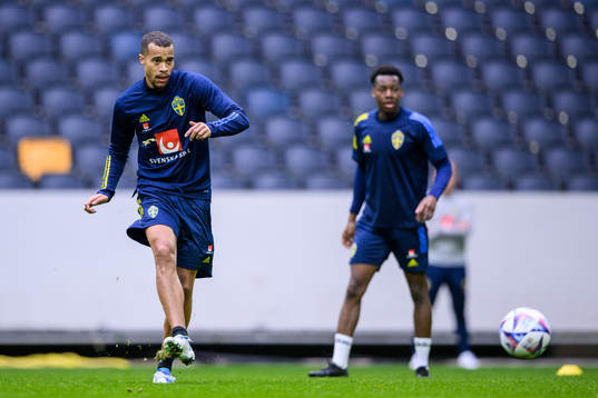 Robin Quaison of the Swedish national football team