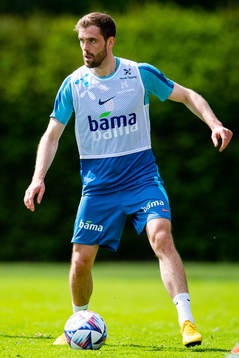 Brede Moe of the Norwegian national football team