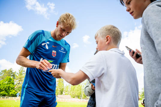 Morten Thorsby of the Norwegian national football team
