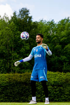 Goalkeeper Sten Grytebust of the Norwegian national
