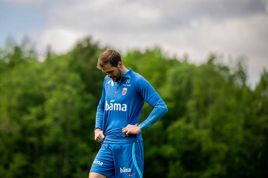 Brede Moe of the Norwegian national football team