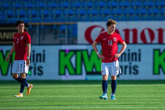 Kristian Fredrik Malt Arnstad of Norway looks dejected