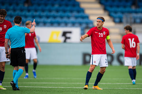 Erik Botheim of Norway reacts