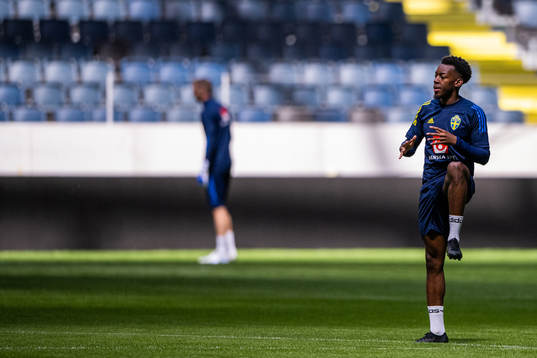 Anthony Elanga of the Swedish national football team