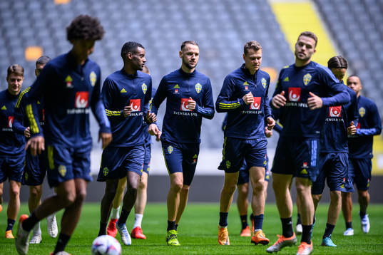 Alexander Isak, Alexander Milosevic and Viktor Claesson of
