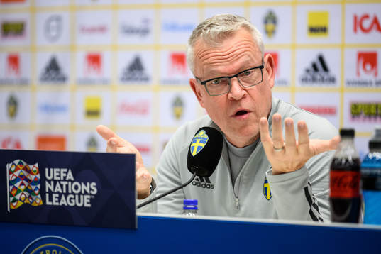 head coach Janne Andersson of the Swedish national football