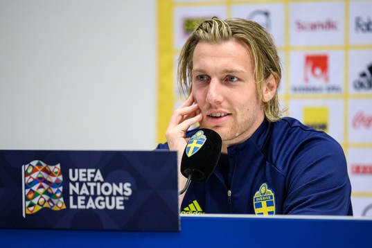 Emil Forsberg of the Swedish national football team