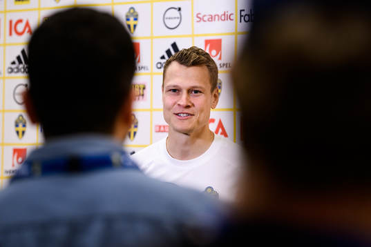 Viktor Claesson of the Swedish national football team