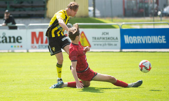 IFK Hässleholms Isaac Holmberg i matchen i div. 2 Södra