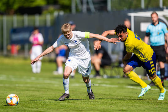 Finlands Rony Jansson och Sveriges Alexandros Garcia