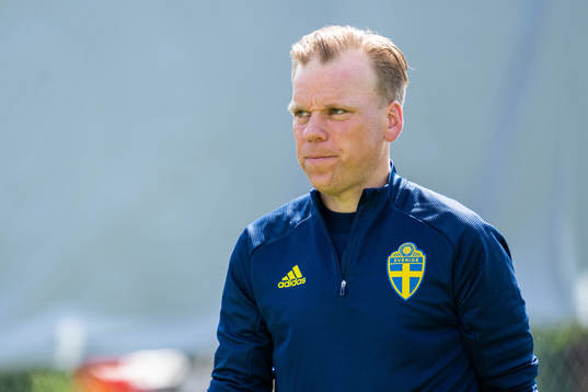Sveriges förbundskapten Viktor Eriksson