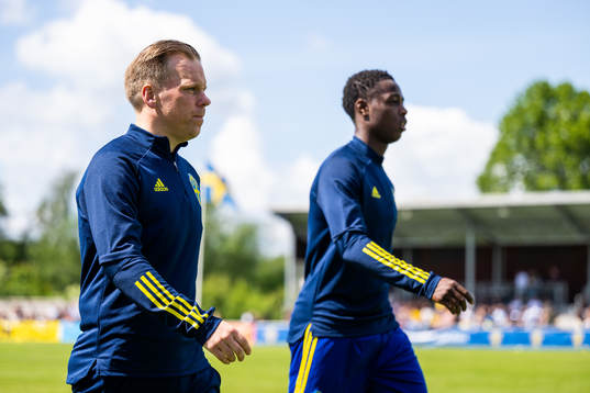 Sveriges förbundskapten Viktor Eriksson