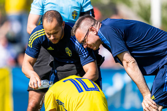 Sveriges fysioterapeut Teferi Tedla och läkare Andreas