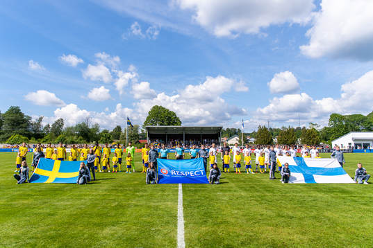 Sveriges och Finlands spelare