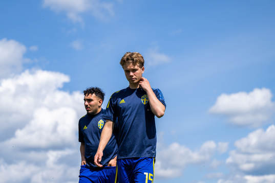 Sveriges Alexandros Garcia och Wilmer Odefalk