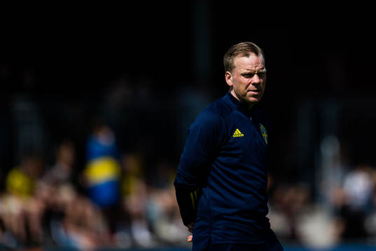 Sveriges förbundskapten Viktor Eriksson