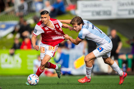 Sandvikens Danilo Al-Saed och Gefles Daniel Eliasson