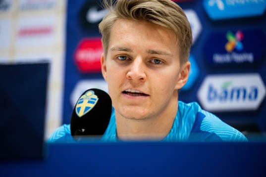 Martin Ødegaard of the Norwegian national football team