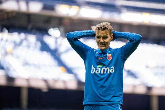 Martin Ødegaard of the Norwegian national football team
