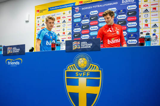 Martin Ødegaard and Morten Morisbak Skjønsberg, press