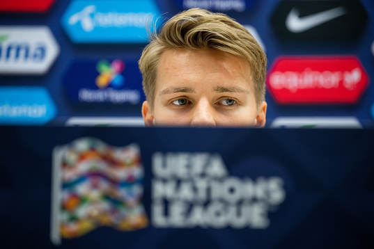 Martin Ødegaard of the Norwegian national football team