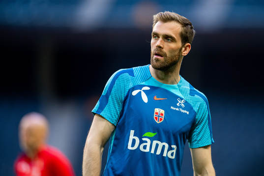 Brede Moe of the Norwegian national football team