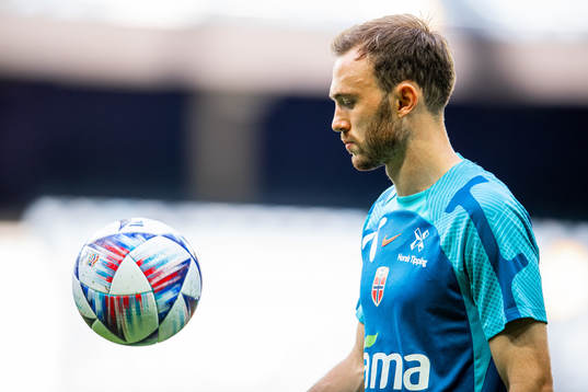 Fredrik Aursnes of the Norwegian national football team