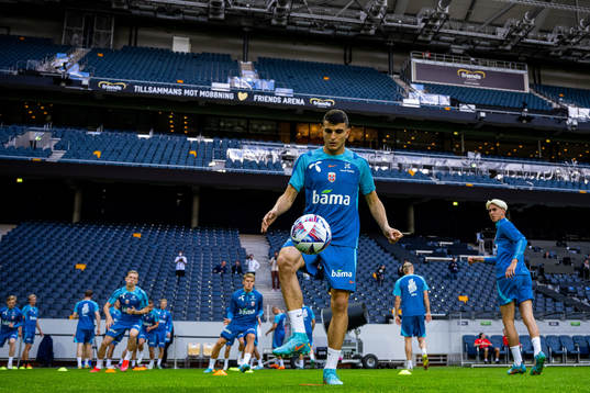 Mohamed Elyounoussi of the Norwegian national football team