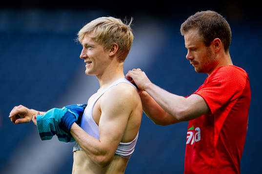 Birger Meling and Erik Hulleberg, kit manager of the