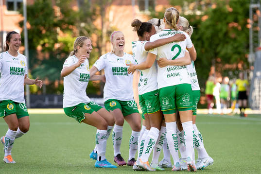 Hammarbys Emma Jansson jublar