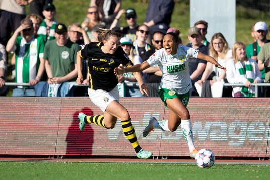 s Jennie Nordin och Hammarbys Madelen Janogy