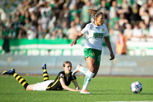 s Hedda Johansson och Hammarbys Madelen Janogy