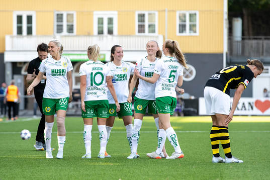 Hammarbys spelare jublar