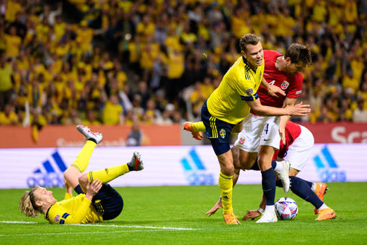 during the Nations League football match between Sweden and