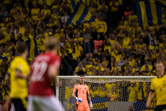 Goalkeeper Robin Olsen of Sweden