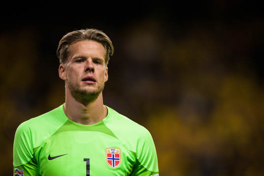 Goalkeeper Ørjan Håskjold Nyland of Norway