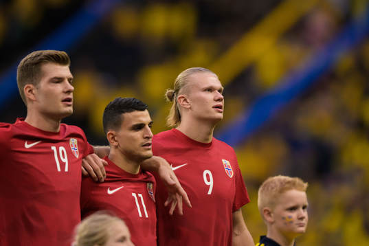 Alexander Sørloth, Mohamed Elyounoussi and Erling Braut