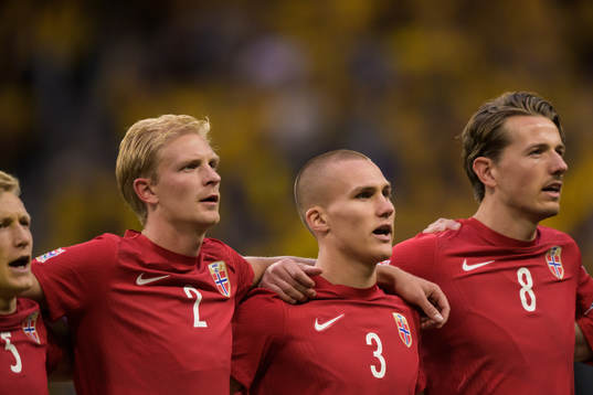 Morten Thorsby, Leo Skiri Østigård and Sander Berge of