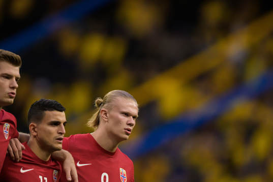 Alexander Sørloth, Mohamed Elyounoussi and Erling Braut