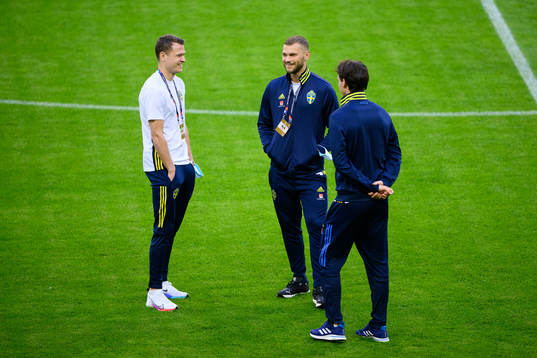 Viktor Claesson and Jesper Karlström of Sweden