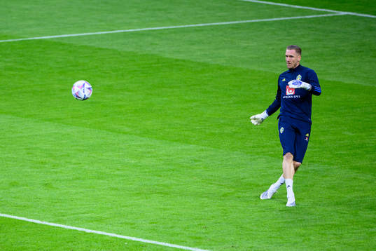 Goalkeeper Robin Olsen of Sweden